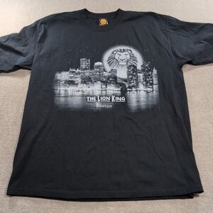 Lion King Boston MA Souvenir T-shirt Black Adult Extra Large